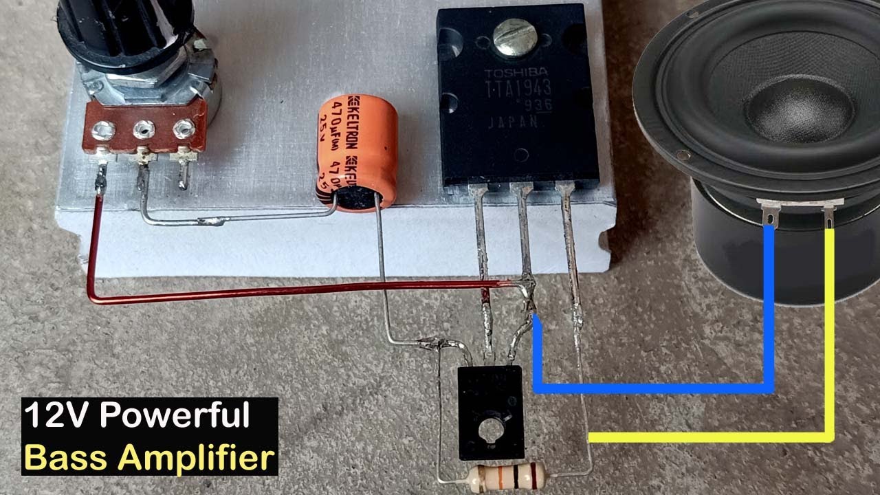 Simple 12V Powerful Heavy Basss Amplifier - YouTube