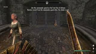 Skyrim: Spellsword Rogue - Bandit Raid. Modded Gameplay Feat. Immersive World Encounters