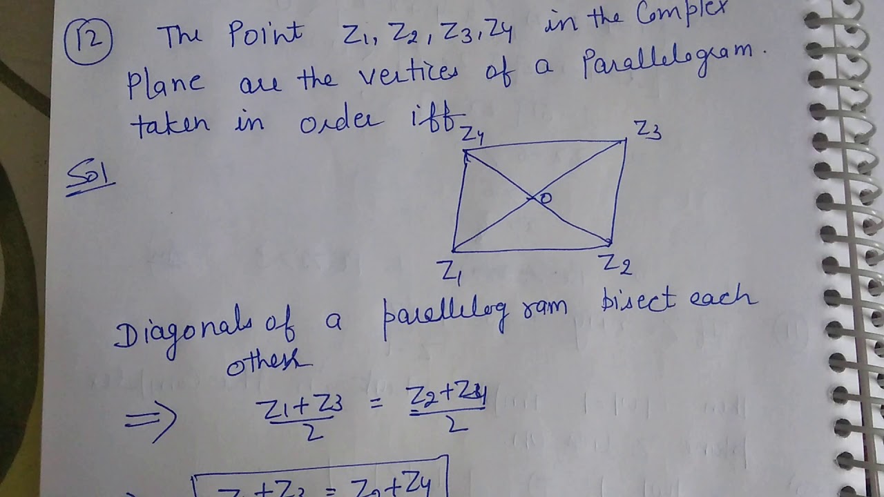 The Points Z1 z2 z3 z4 In The Complex Plane Are The Vertices Of A the-points-z1-z2-z3-z4-in-the-complex-plane-are-the-vertices-of-a