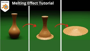 Melting Effect | Blender Tutorial | Blender Animation | Particle Simulation
