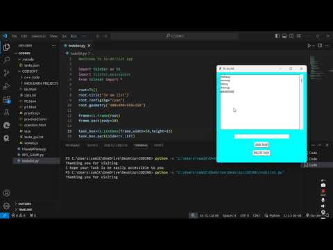 To-Do-List Using Python
