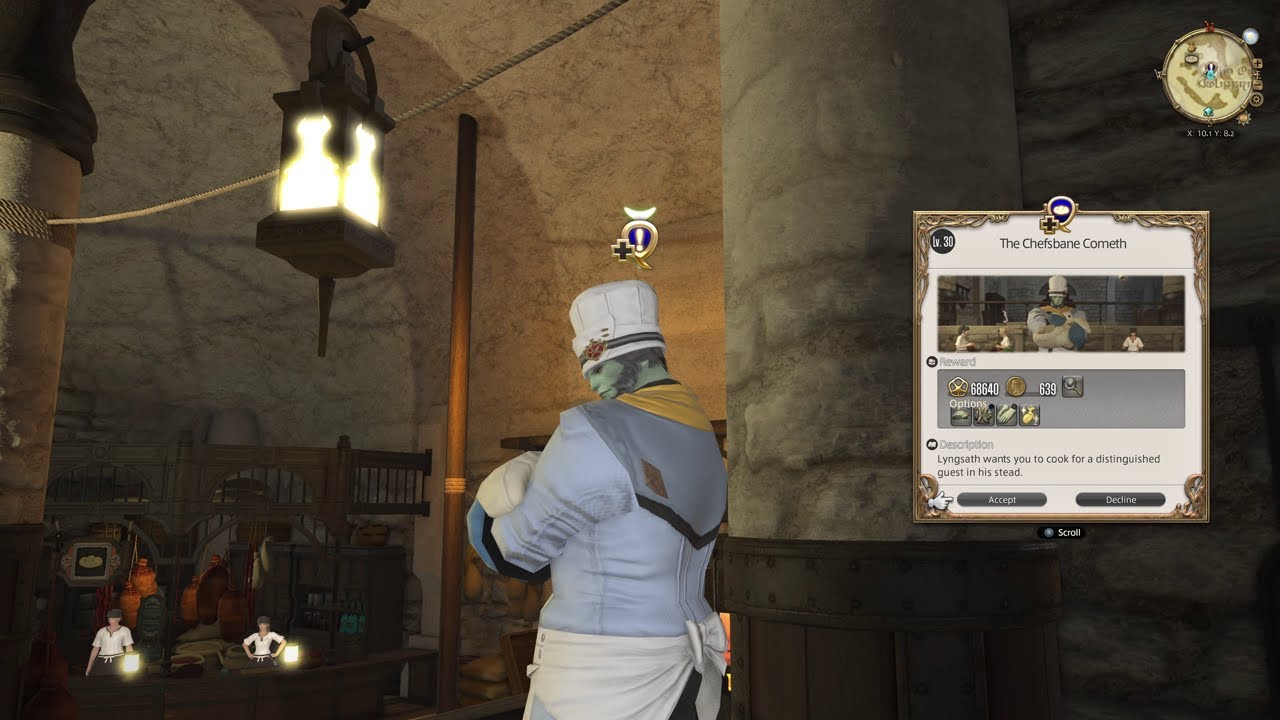 FFXIV Culinarian Class Quest The Chefsbane Cometh YouTube