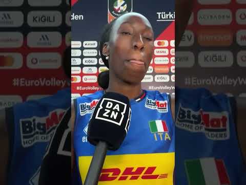Video Paola Egonu GASA in vista della finale Guarda Italia-Turchia, finale di su DAZN!