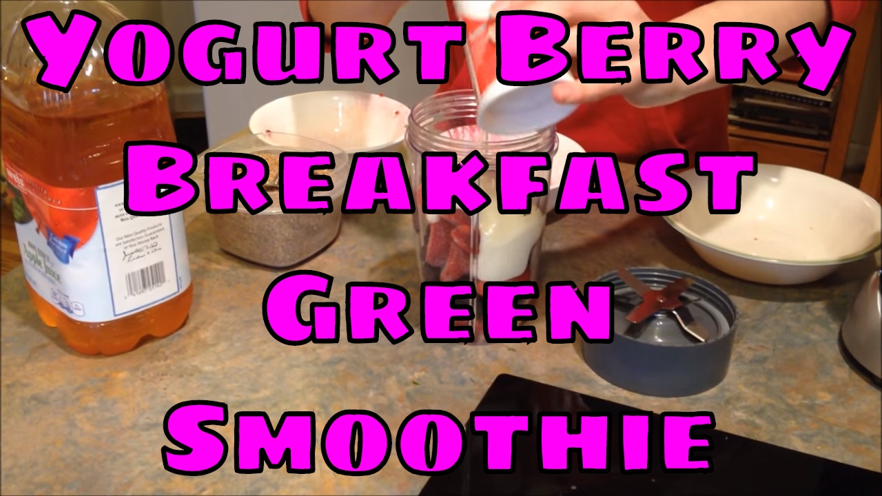 Nutribullet Yogurt Berry Green Breakfast Smoothie YouTube