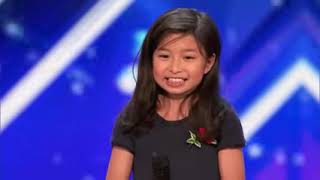 9 Y O Little Girl Shocks The Entire Stage with  My Heart Will Go On    Week 4   America's Got Talent