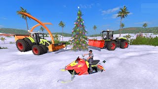 Snow, Palm Trees and Tractors in Farming Simulator | Snow Plows Gameplay Stories