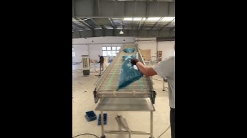 Maxsen wire mesh belt inclined conveyor testing #conveyor #machine #beltconveyor #manufacturing