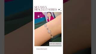 Sterling Silver Floral Bracelet made in Pure 925 Silver. www.silvanya.in