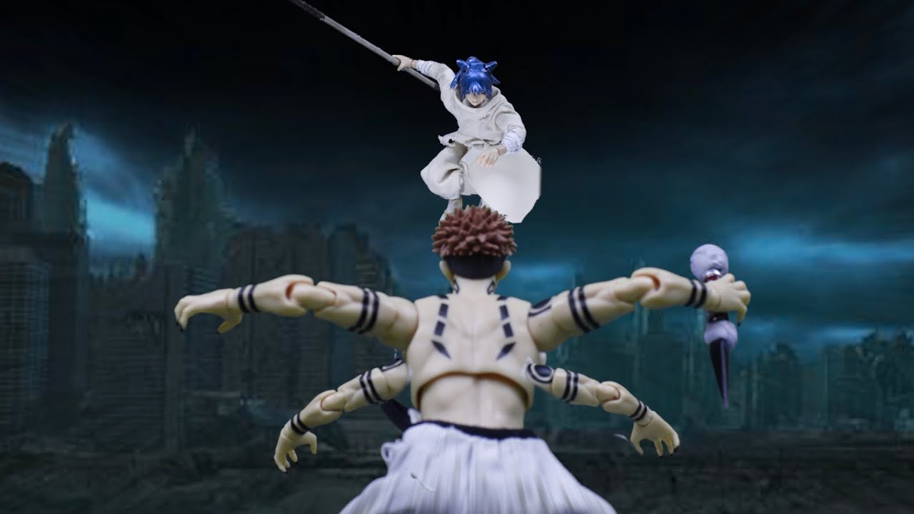 fan animation kashimo vs sukuna ①鹿紫雲 宿儺 stop motion - YouTube
