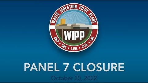 Emplacement of Last Container in Panel 7