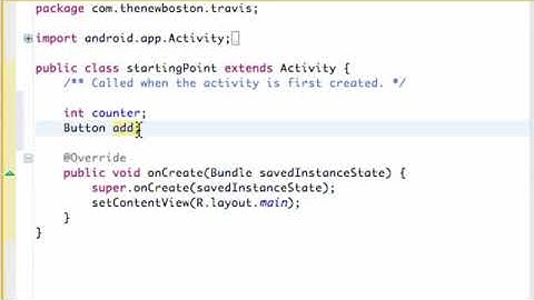 Android Application Development Tutorial   8   Setting up Variables and Referencing XML ids   YouTub