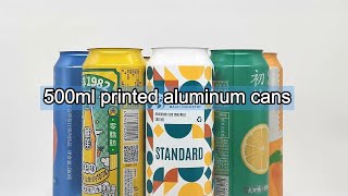 500ml printed cans