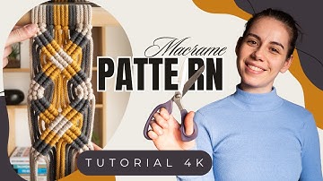 DIY Macrame Pattern 4K | Advanced Level | Double Half Hitch Knot