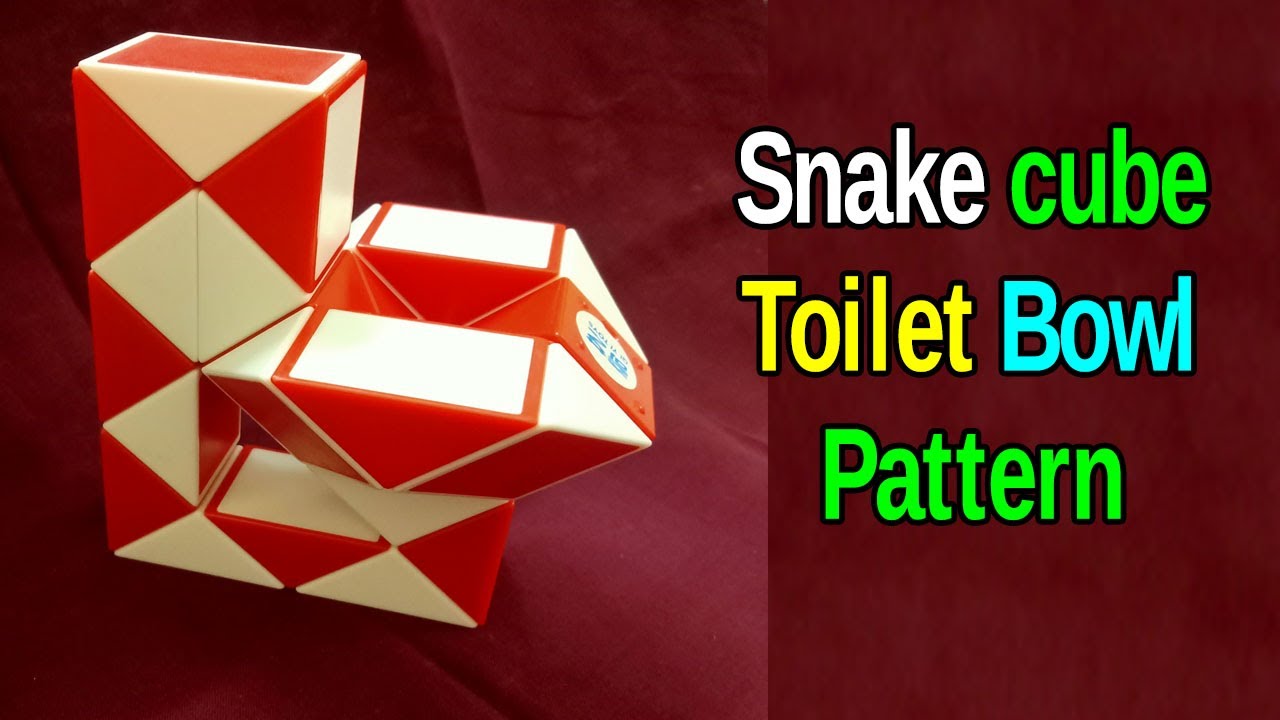How to Make Toilet Bowl With Snake Cube Rubik's Snake Puzzle Trendz