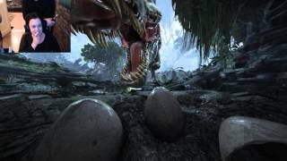 REACTION. Back to dinosaur island. VIRTUAL REALITY