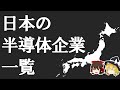 【総集編】日本の半導体企業一覧 ~ゆっくり解説~