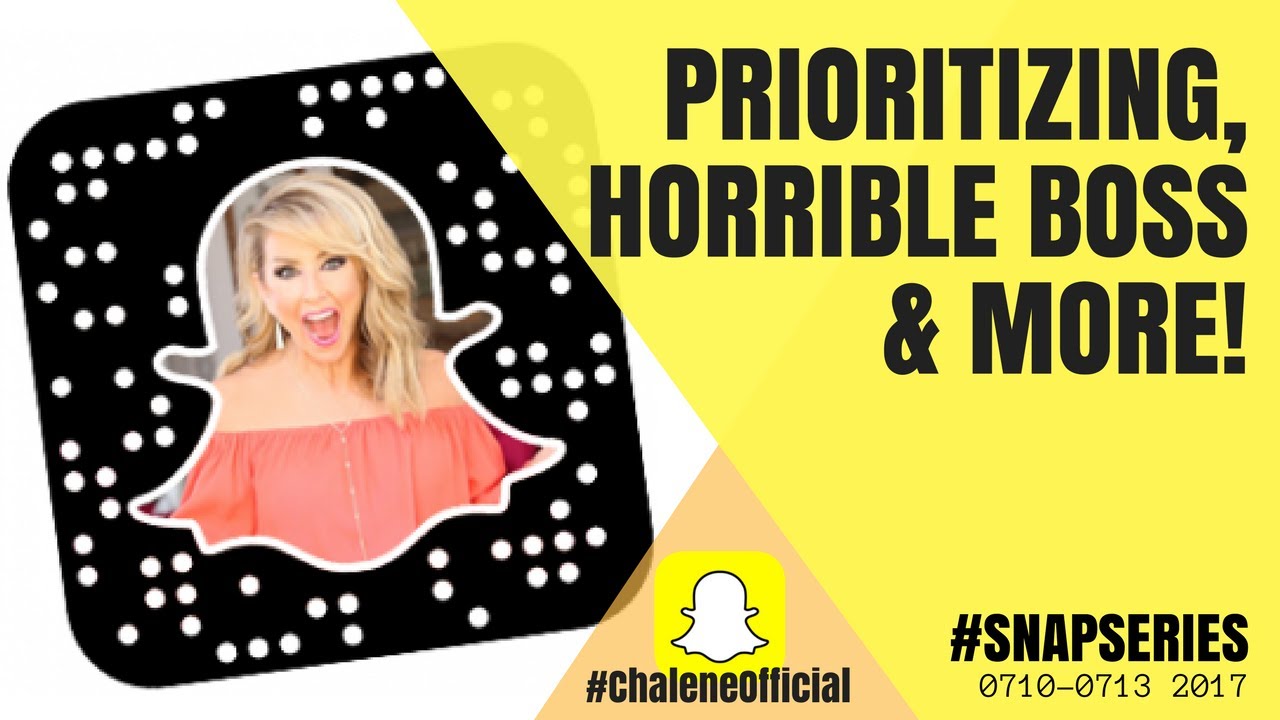 SNAPSERIES: Prioritizing life, the horrible boss torture & more! - YouTube