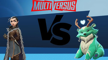 Arya Stark VS Reindog - Multiversus Gameplay