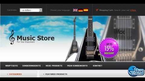 Download Music Store OsCommerce Template by  Ares TM