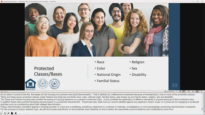 Fair Housing Special Topics: Reasonable Accommodations, Modifications, and Accessibility