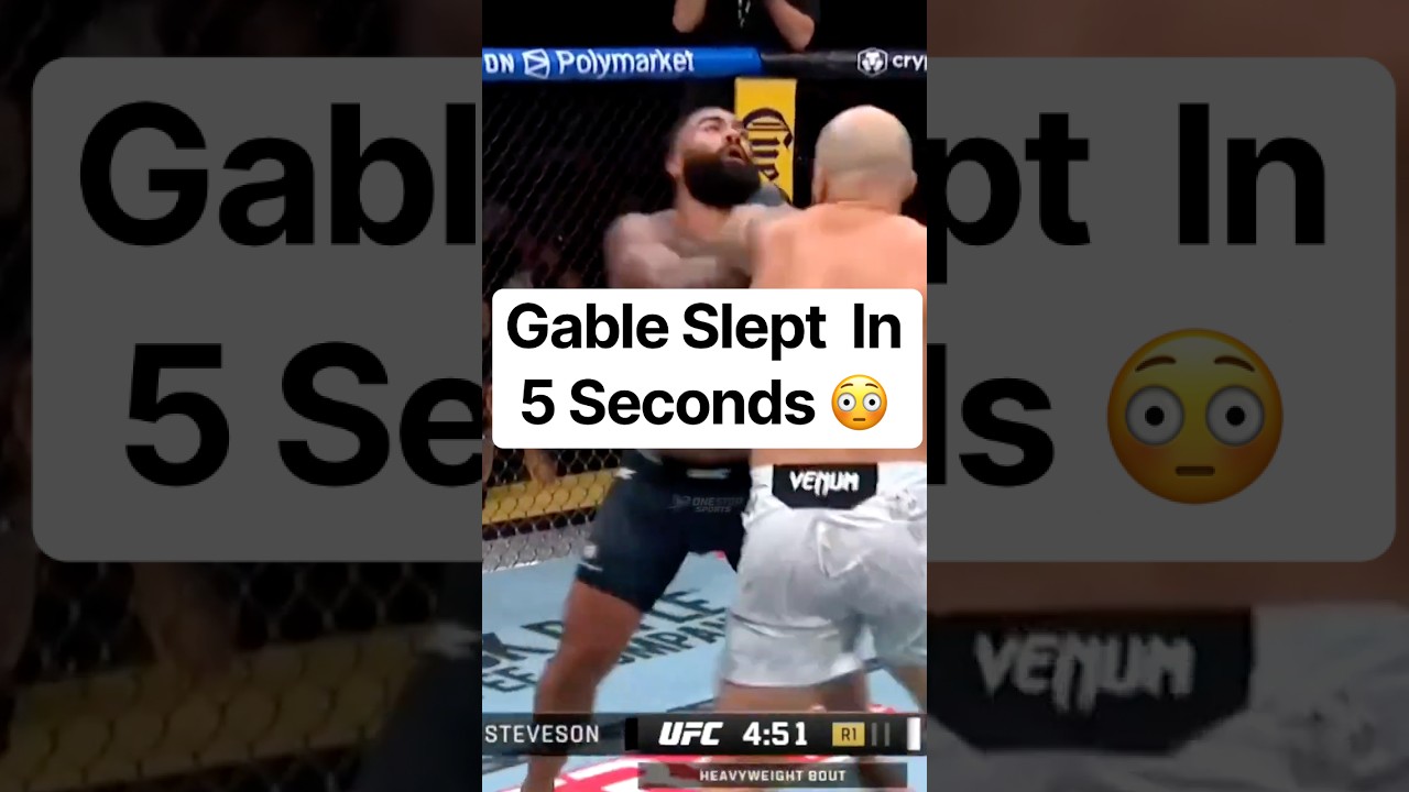 Gable Steveson Gets Slept in 5 Seconds 😳 #ufc #mma
