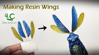 How to make Image Transfer Resin Wings _ Billywig Sculpture Part 2 _ @LifeofClay