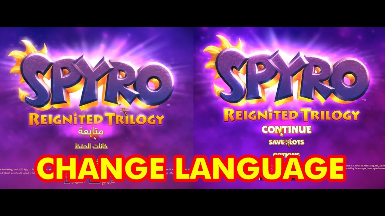 How To Change Spyro Trilogy Language Into English