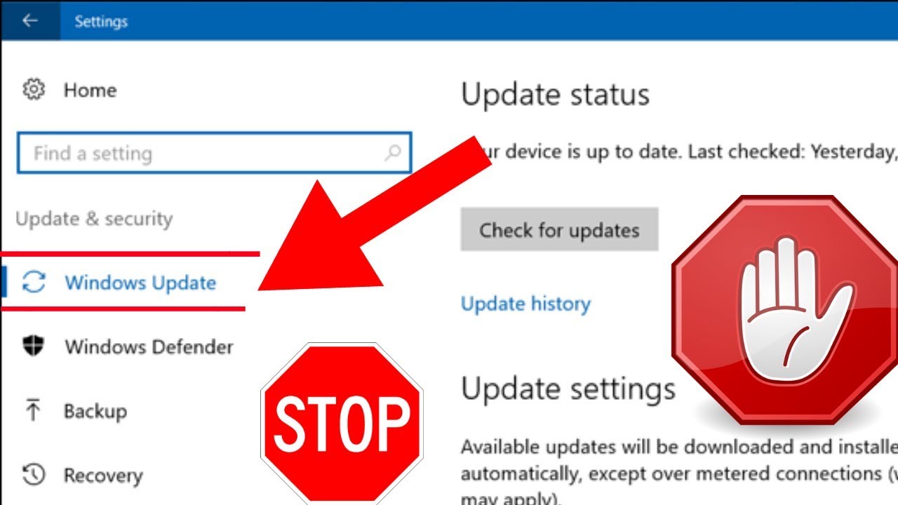 How to disable automatic updates on Windows 10 permanently - 2018