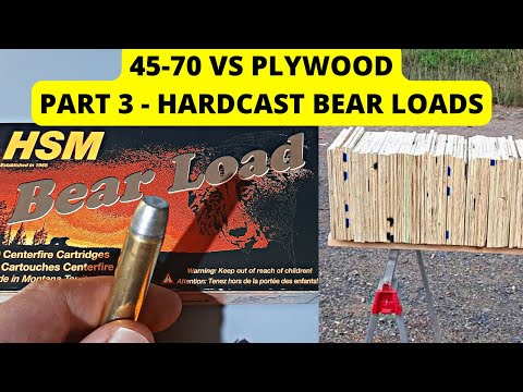 Video 45-70 vs Plywood - Part 3: Hardcast Bear Loads - youtube