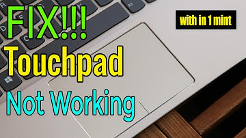 Touchpad not workinng Fix - Howtosolveit