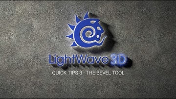 Lightwave 3D Quick Tips - The Bevel Tool 3