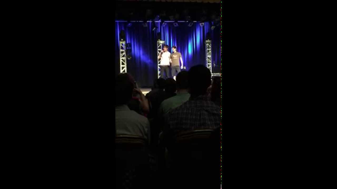 Drunk heckler getting on stage at Bo Burnham's show Atlanta 03/18/15