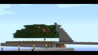 Minecraft Timelapse Four Pillar Survival