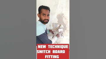 new technique switch board fitting || #viral #trending #reels #youtubeshorts #electricalwork
