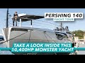 Take a look inside this 10,400hp, 38-knot monster! | Pershing 140 yacht tour | Motor Boat & Yachting