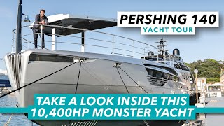 Take a look inside this 10,400hp, 38knot monster! | Pershing 140 yacht tour | Motor Boat & Yachting