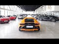 Visite du showroom vodiff guid par une magnifique lamborghini huracan 