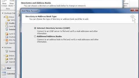 Outlook 2010 Add an Address Book in Outlook 2010