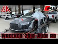 Rebuilding a Wrecked 2018 Audi R8 Part 1