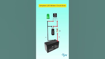 Simple LED Blinker Using BC547 and Capacitor #Shorts #flasher