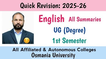 Engelse samenvattingen Last Minute Snelle herziening 2025-26 BA BCom BSc BSW BBA 1e semester I Se...