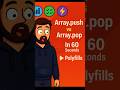 #16 JavaScript Interview Questions | Array.push vs Array.pop