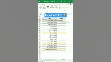 LA fonction pour récupérer le jour de la semaine 👇 | Astuce Excel