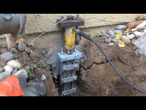 Lifting a home&#039s foundation with Push Piers || Bay Area Underpinning
