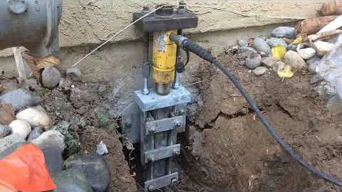 Lifting a home's foundation with Push Piers || Bay Area Underpinning