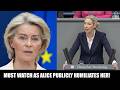 Alice Weidel ABSOLUTELY DECIMATES Ursula Von Der Leyen Must Watch Takedown!