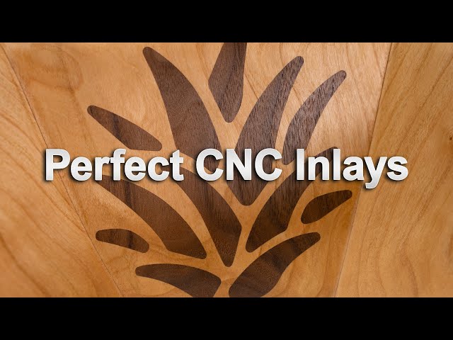 Perfect Deep Wood Inlay - How to get perfect inlays with a CNC machine using straight bits (no gaps) class=