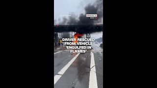 NH state trooper saves driver from burning vehicle