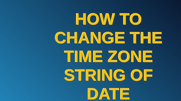 Unix: How to change the time zone string of date command?