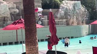 Mandalay Bay wave pool and beach in Las Vegas